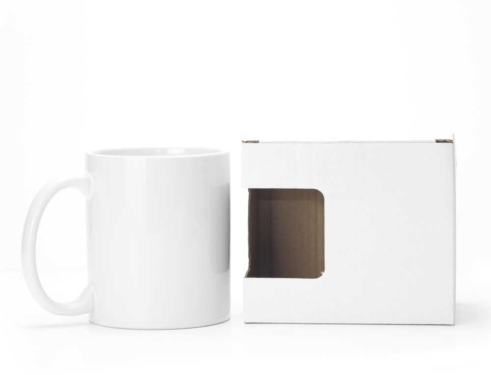 White Sublimation Ceramic Mugs with Box 11 oz