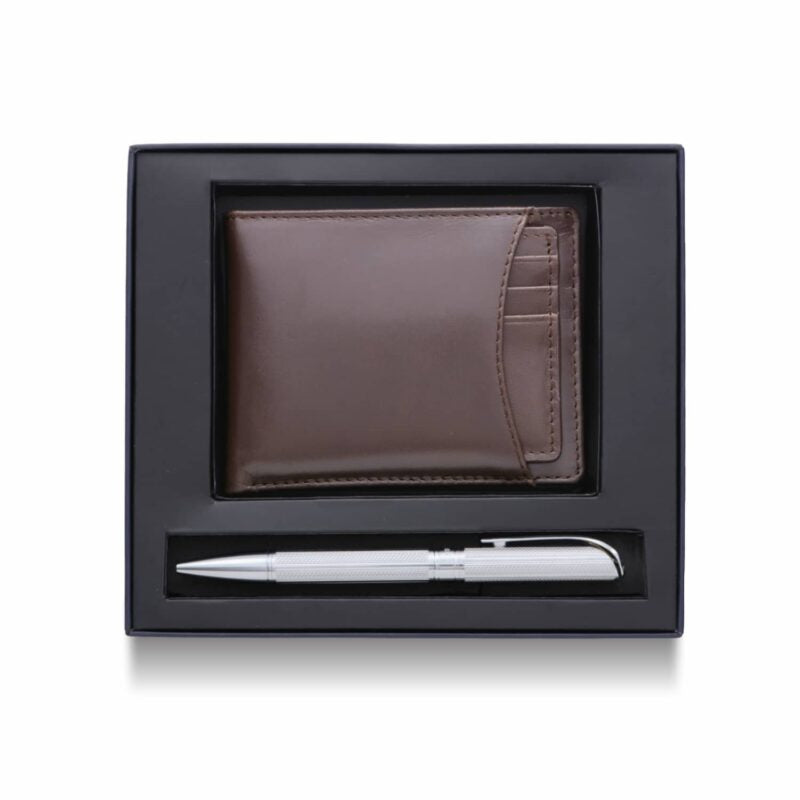 REFINESCRIPT – BROWN WALLET & PEN KIT