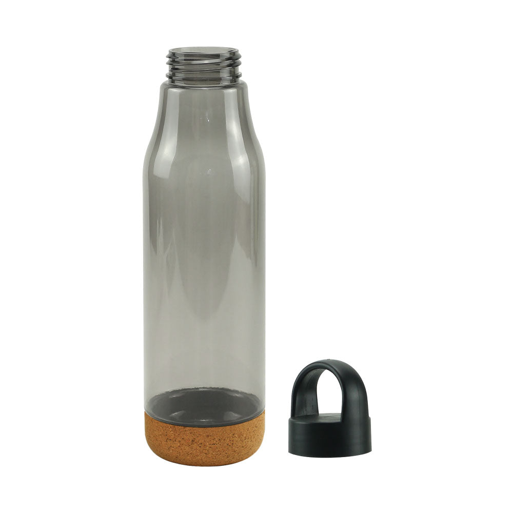 rPET Bottles with Cork Base, Twist-off Lid, Handle, 720ml