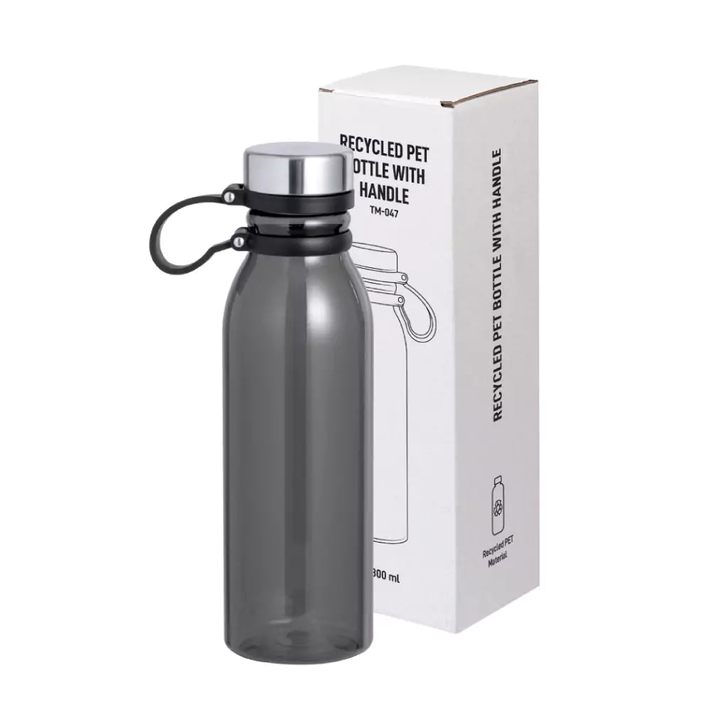rPET Transparent Bottles 800ml SS Lid with Carry Handle