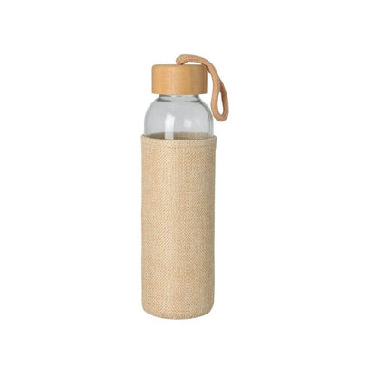 Promotional Glass Bottle with Jute Sleeve - 500ml