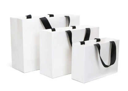 White Plain Gift Bags