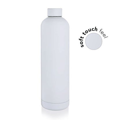 GRIGNY - Soft Touch Insulated Water Bottle - 1000ml - Black