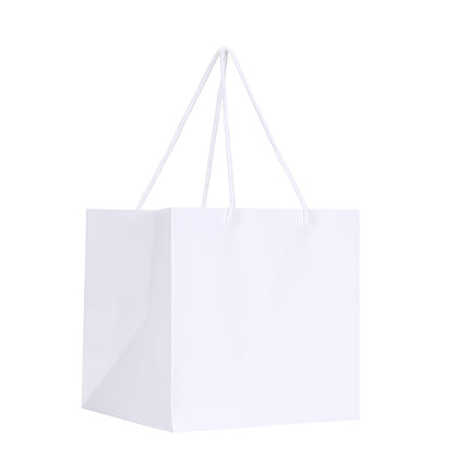 White Color Texture Gift Bags