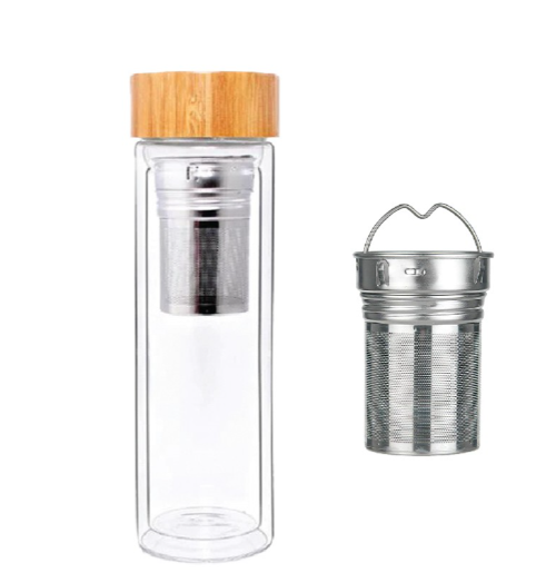 Double Wall Glass Bottle