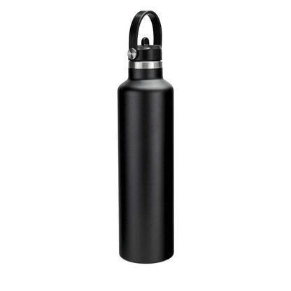 Hans Larsen Vacuum Stainless Steel Bottle with Sports Lid - 1L - Black