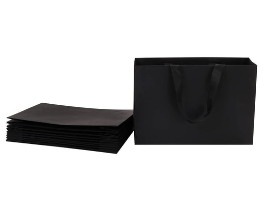 Black Plain Gift Bags