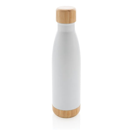 ODESSA - Giftology Double Wall Stainless Bottle with Bamboo Lid and Base