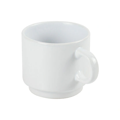 Ceramic Cups 10 Oz Glossy Finish White Color