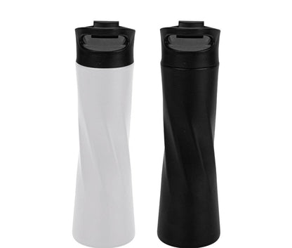Double Wall SS Bottles Slim Waist Design Flip top Lid 500ml