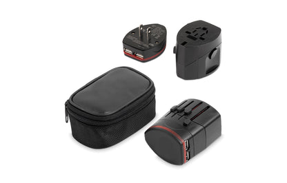 World Travel Adapter Black