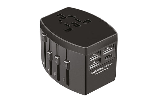 Universal Plug Adapter with USB-C Ports
