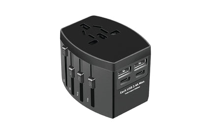 Universal Plug Adapter with USB-C Ports