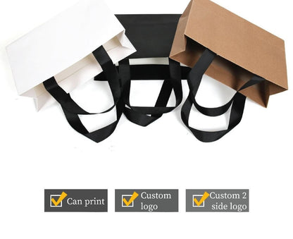 Black Plain Gift Bags