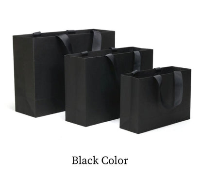 Black Plain Gift Bags