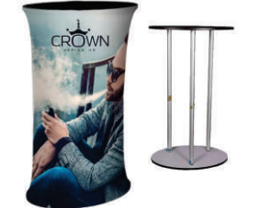 Fabric Pillar Table