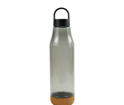 rPET Bottles with Cork Base, Twist-off Lid, Handle, 720ml