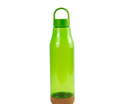rPET Bottles with Cork Base, Twist-off Lid, Handle, 720ml