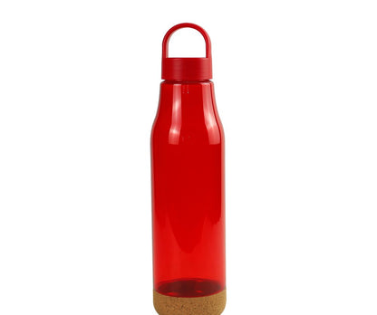 rPET Bottles with Cork Base, Twist-off Lid, Handle, 720ml