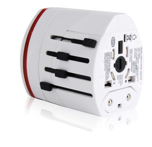 Travel Adapter with Dual USB Interface